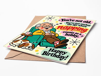 Napping Is a Hobby Birthday Card