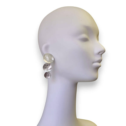 Graduated Disc Earrings