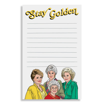 “Stay Golden” Notepad