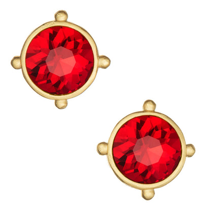 Crystal Round Studs