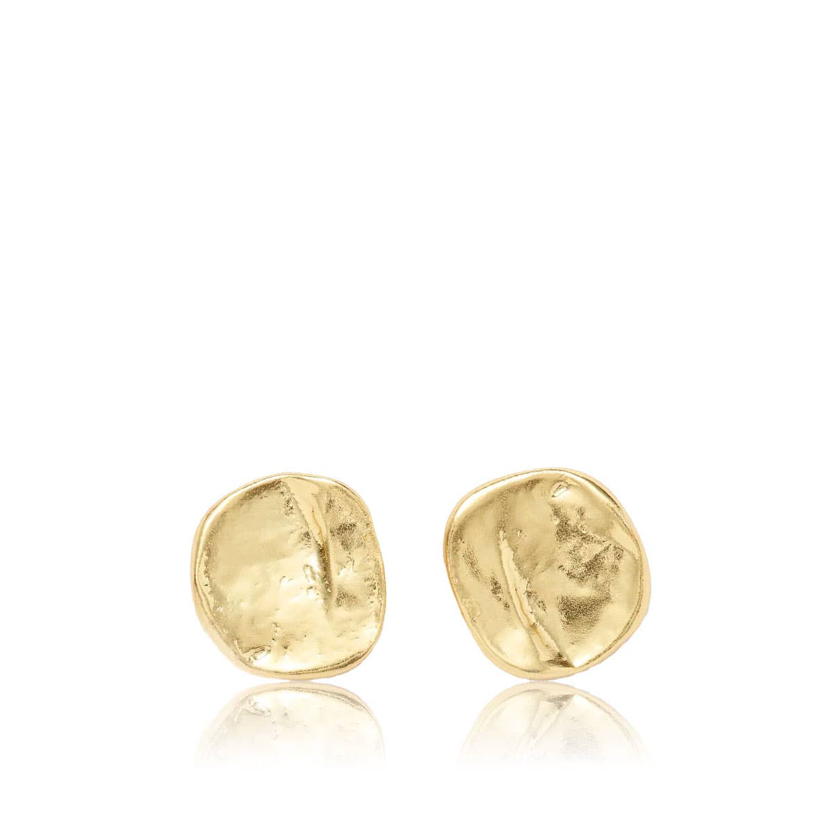 Minimalist Flat Stud Earrings