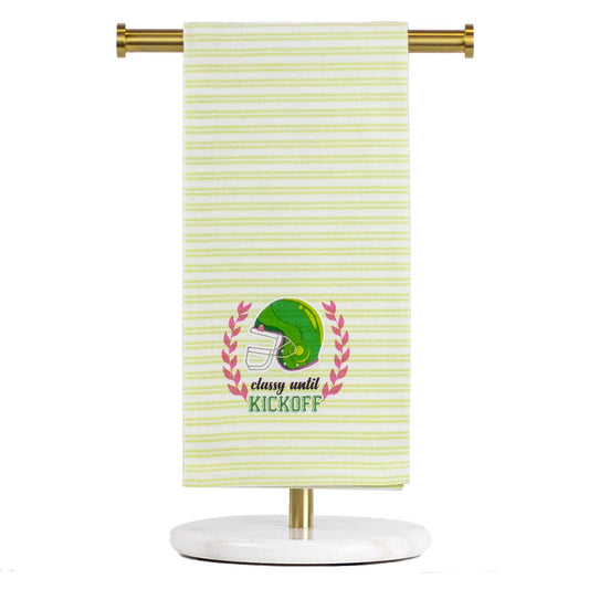 “Classy Until Kickoff” Hand Towel