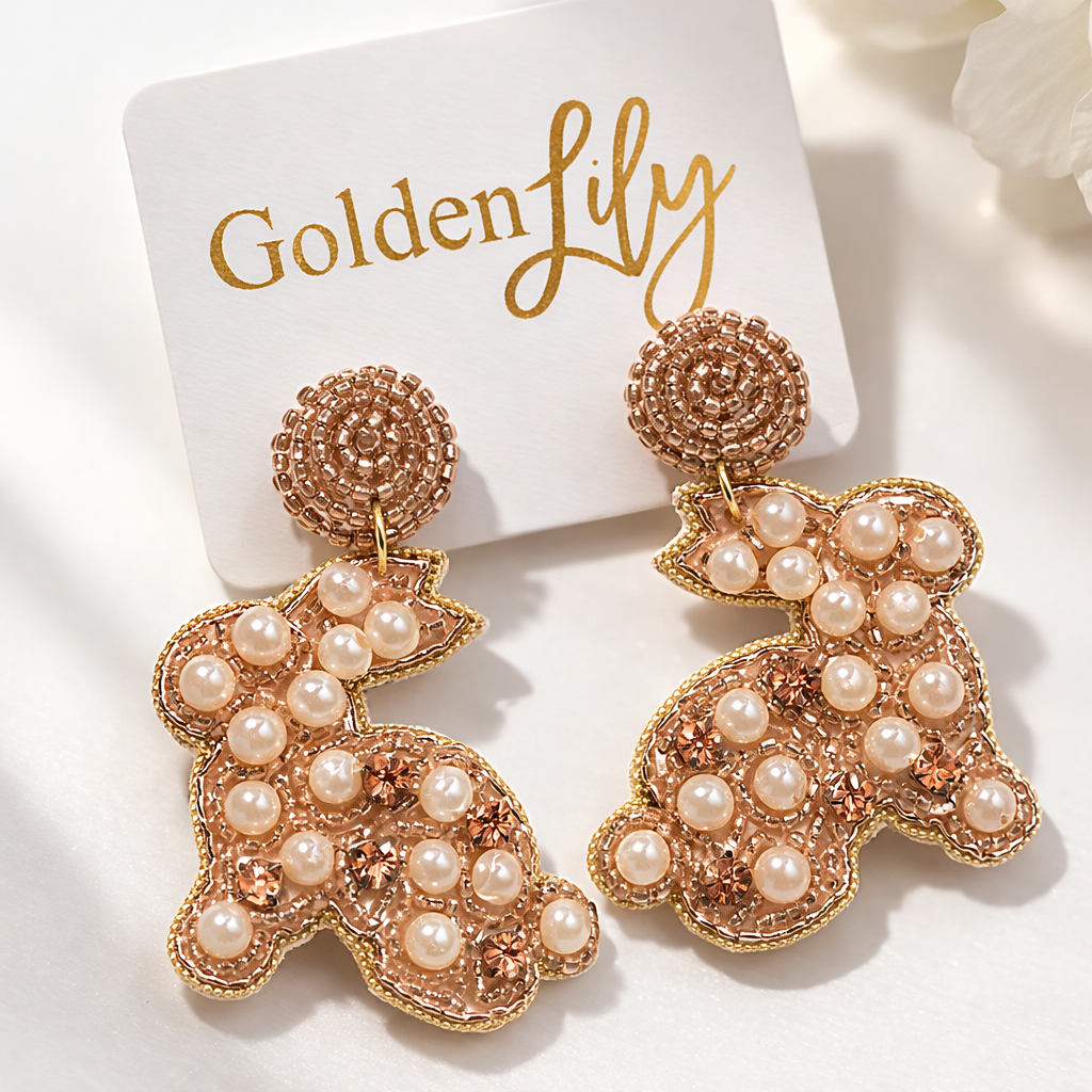 Pearl Bunny Earrings