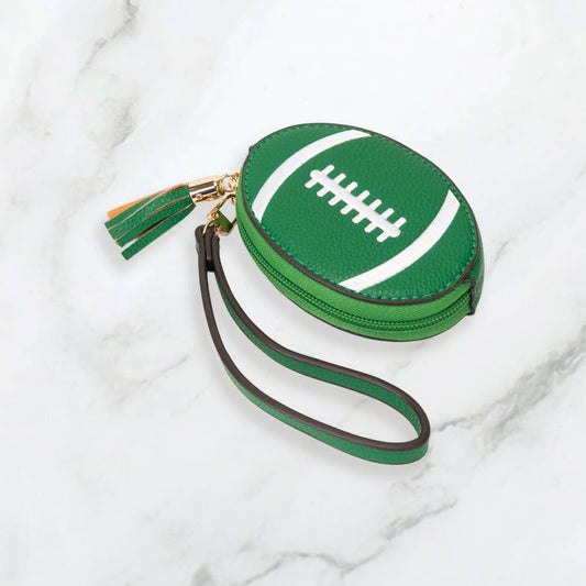 Football Wristlet Coin Purse