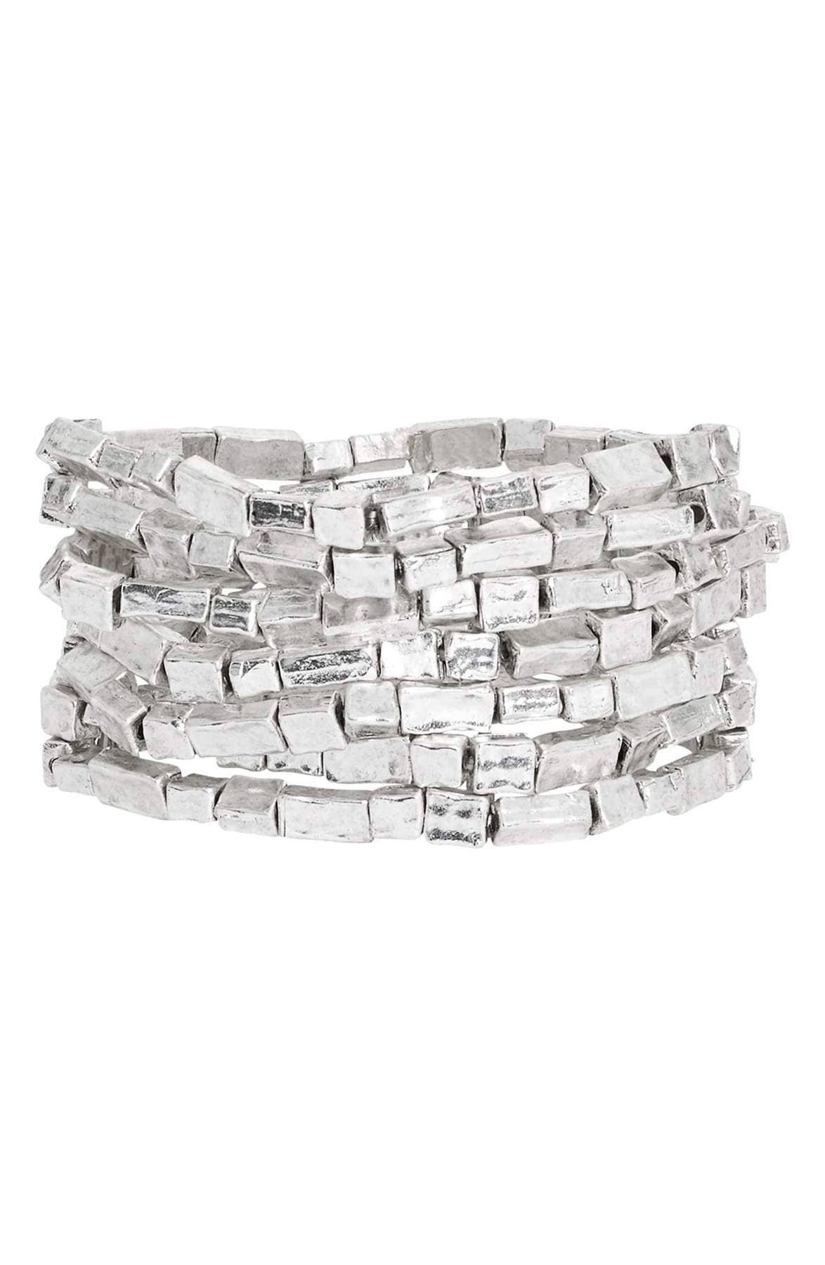 Chic Elongated Bead Bracelet Stack (Set of 7)