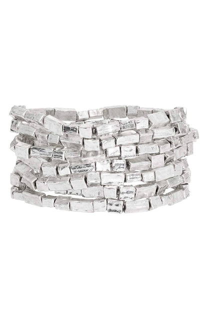 Chic Elongated Bead Bracelet Stack (Set of 7)