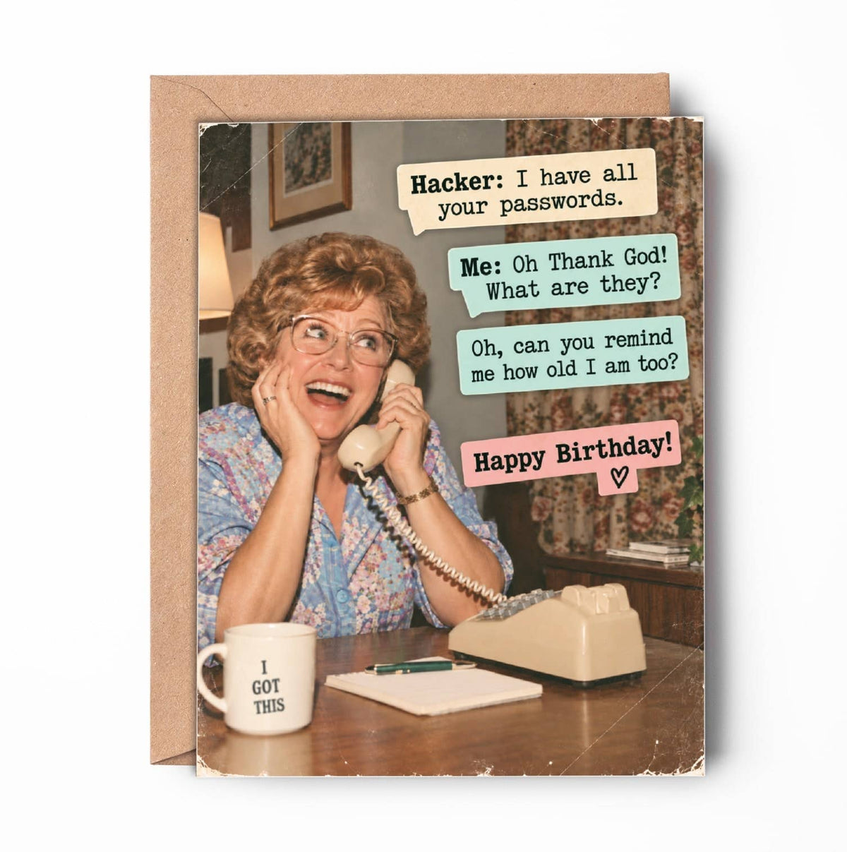 Hacker Password Birthday Card