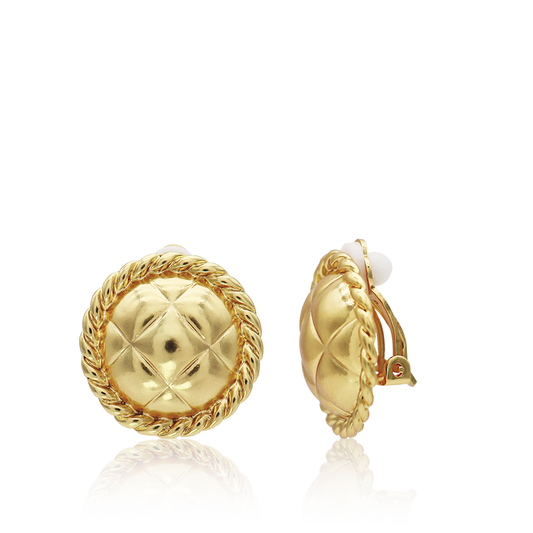 Tufted Texture Clip-On Earrings