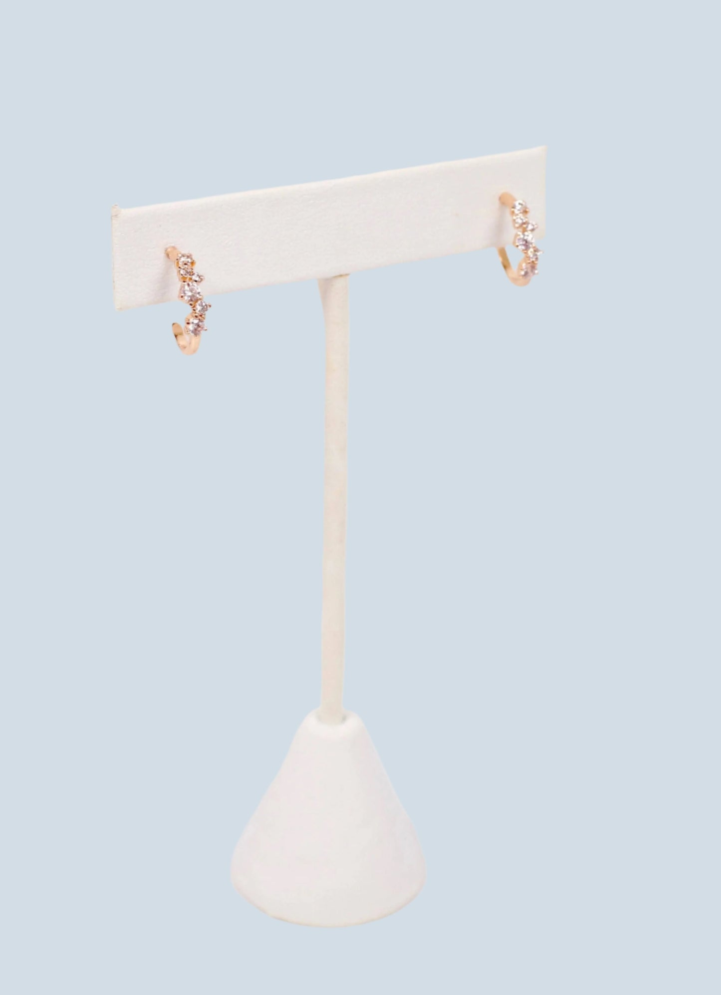 Alicia CZ Hoop Earrings