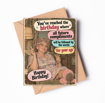 For Your Age Birthday Card