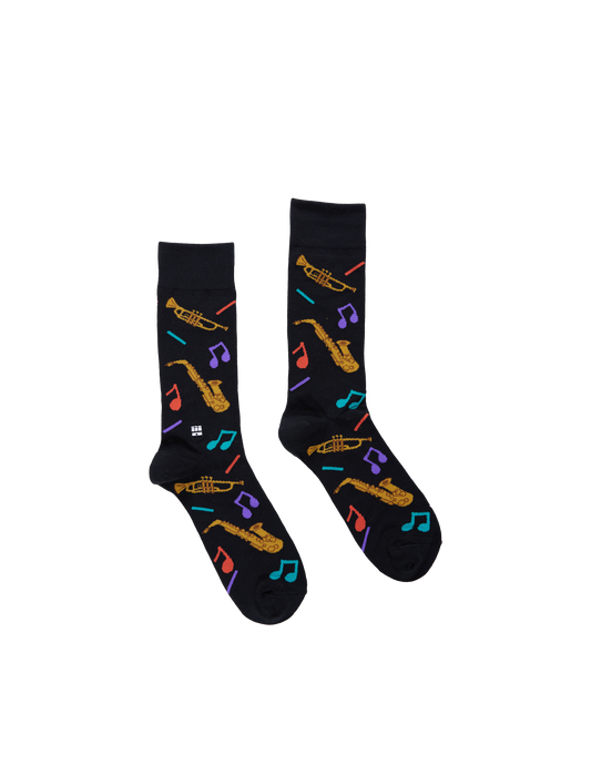 Jazz Black Socks