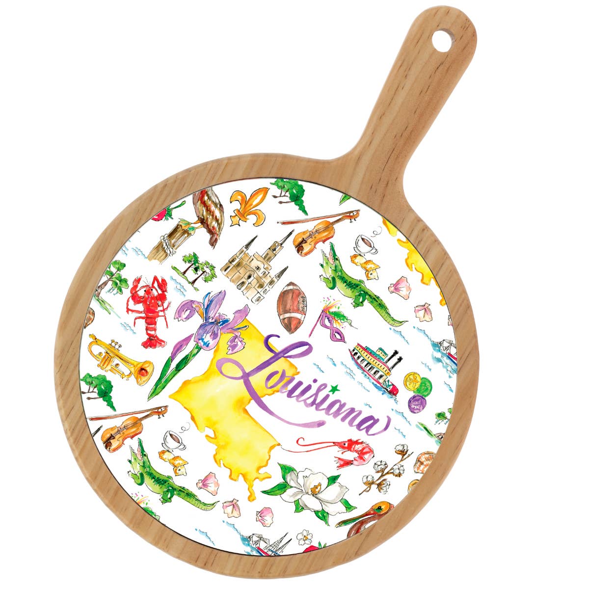 Louisiana Bamboo Cheese Board