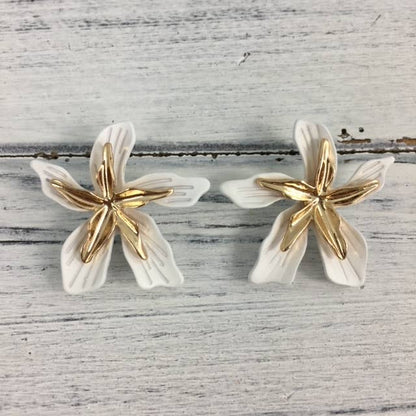 Tropical Flower Earrings