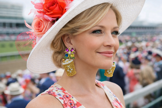 Derby Mint Julep Earrings