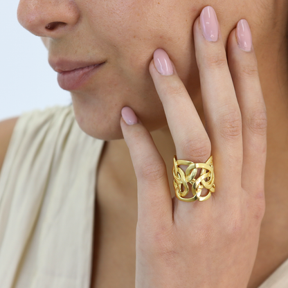 Stylish Overlap Ring