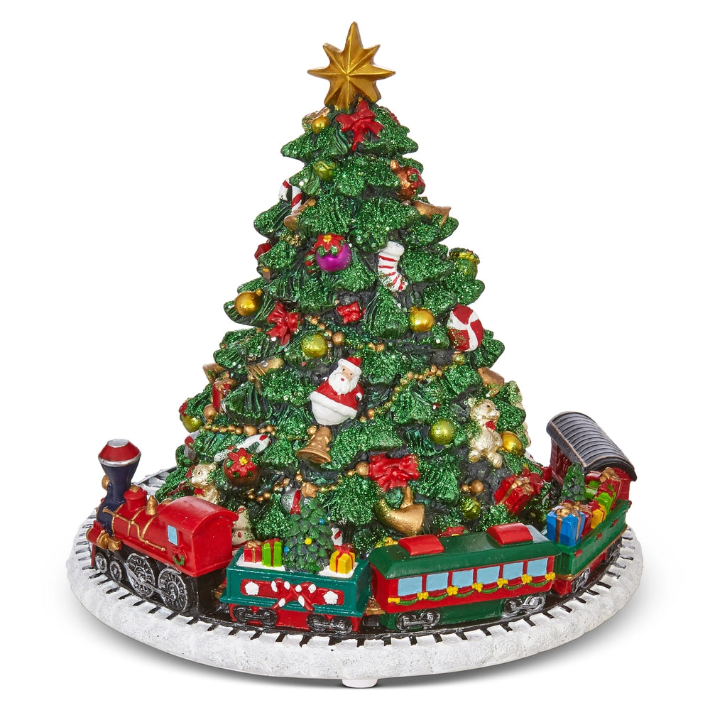 6.25" Animated Musical Tree With Train