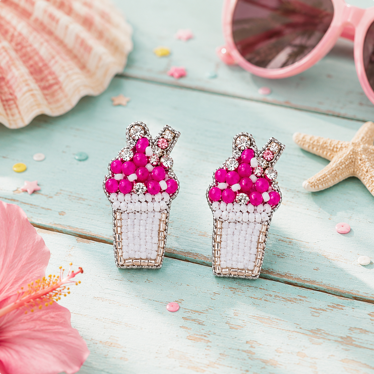 Snowball Stud Earrings