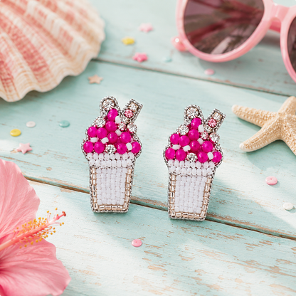 Snowball Stud Earrings