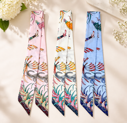 Crocodile and Elephant Mini Scarf