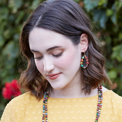 Beaded Teardrop Earrings