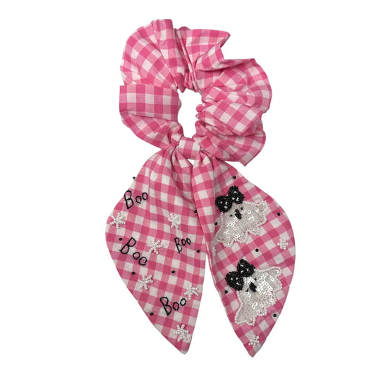 Pink Boo Scrunchie