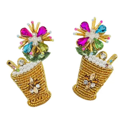 Derby Mint Julep Earrings