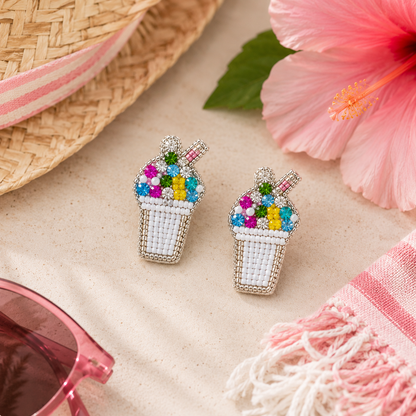 Snowball Stud Earrings