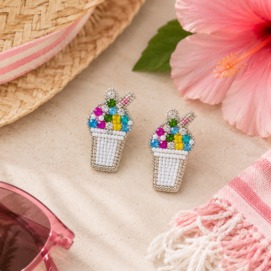 Snowball Stud Earrings