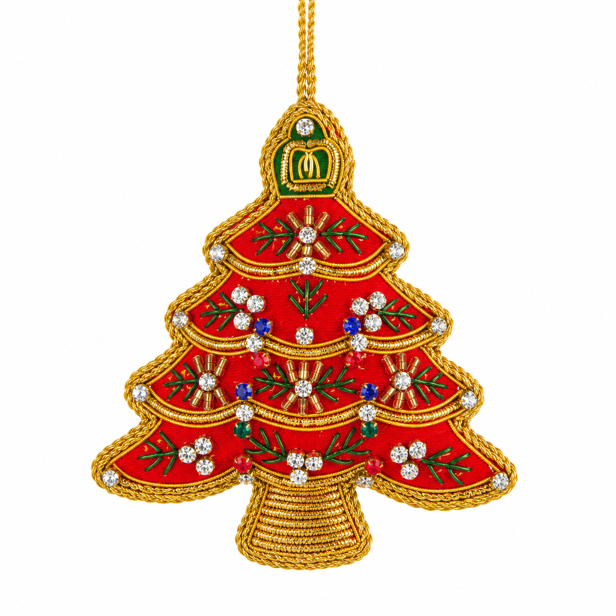 4" Beaded Tree Ornament