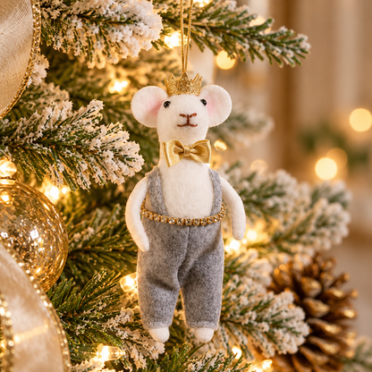 Crowned Christmas Mouse