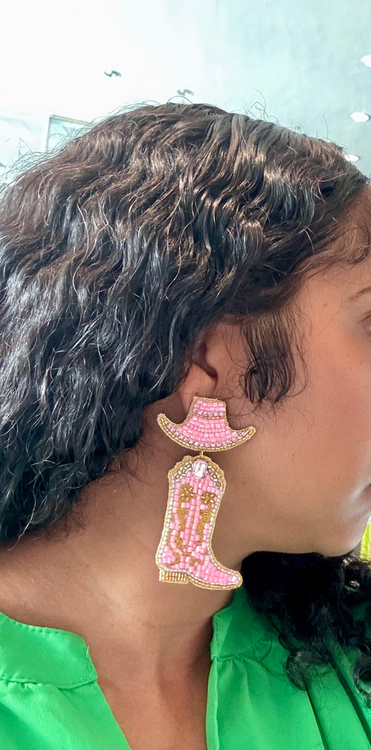 (Pre-Order) Cowgirl Boot Earrings
