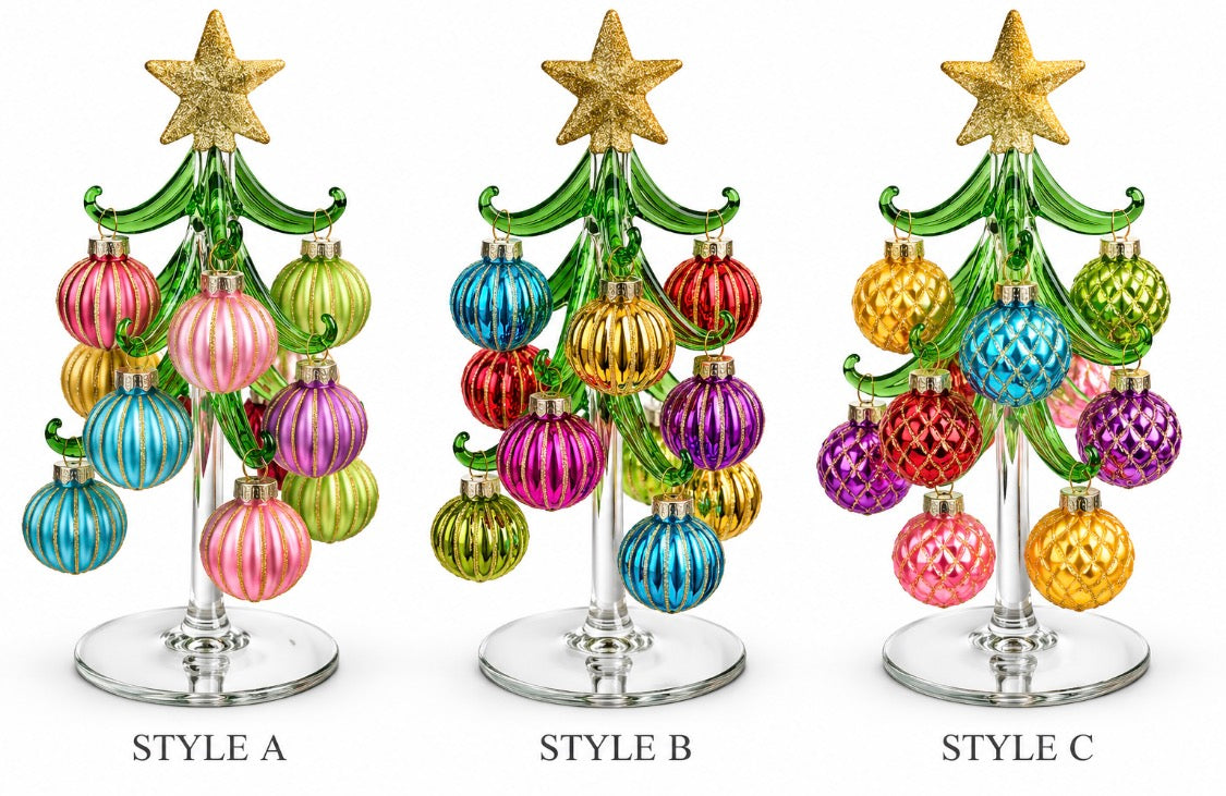 Handmade Glass Ornament Tree