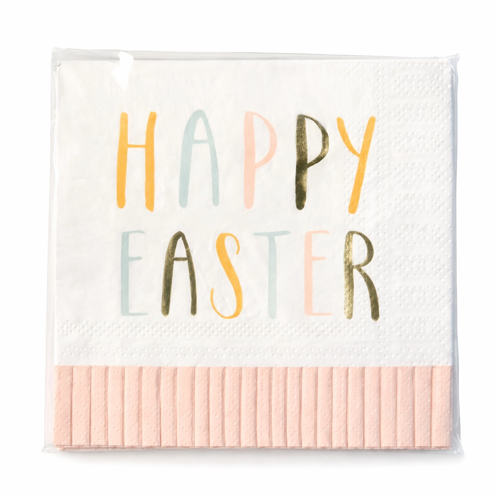 Happy Easter Paper Cocktail Napkin