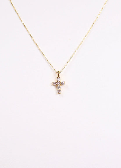 Kitty Cross Necklace
