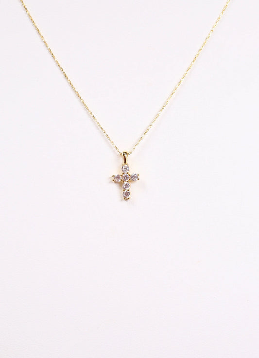 Kitty Cross Necklace