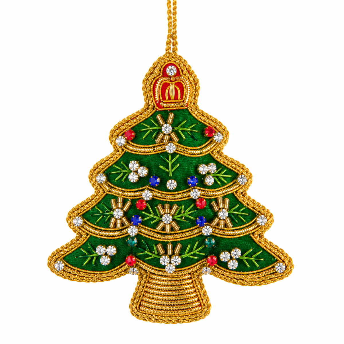 4" Beaded Tree Ornament