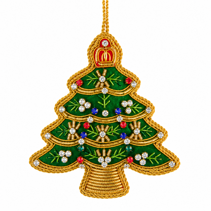 4" Beaded Tree Ornament
