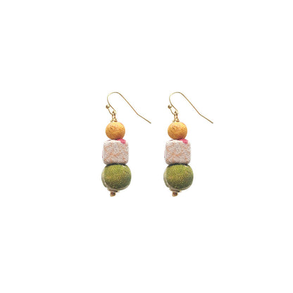 Kantha Shapes Drop Earrings