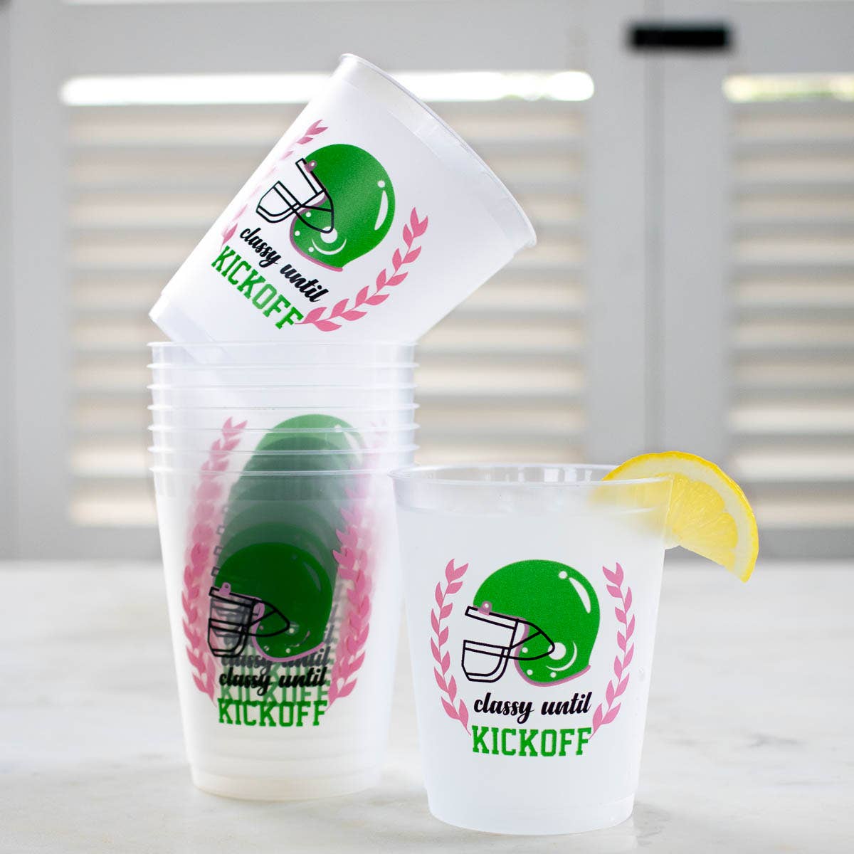 “Classy Until Kickoff” Party Cups