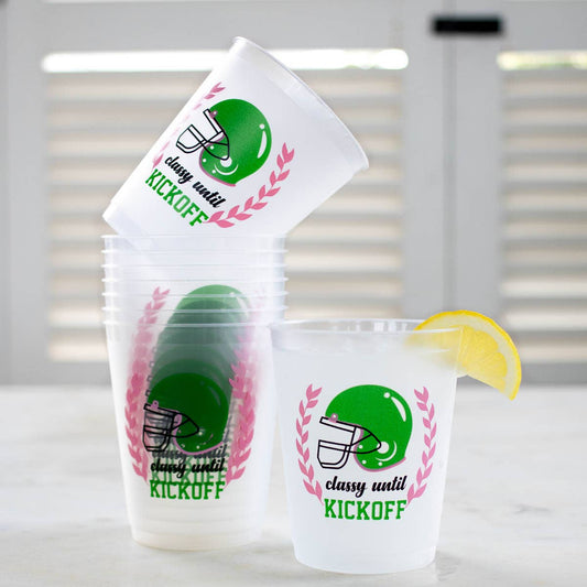 “Classy Until Kickoff” Party Cups
