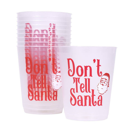 “Don't Tell Santa” Party Cups
