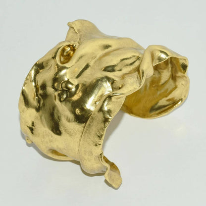 Crumpled Foil Cuff Bracelet