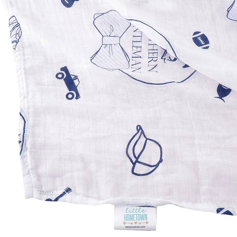 Southern Gentleman Swaddle Blanket