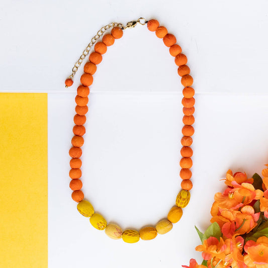 Kantha Couplet Necklace