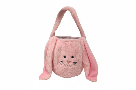 Furry Bunny Easter Egg Basket