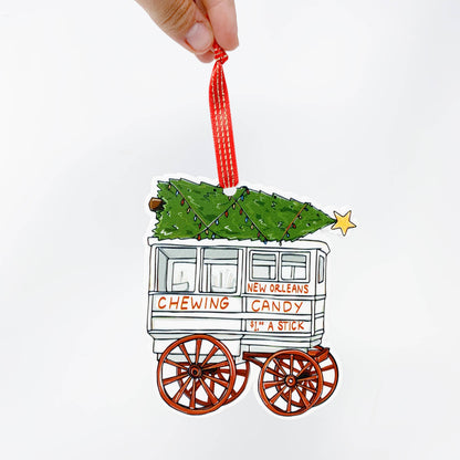 Roman Candy Cart Ornament