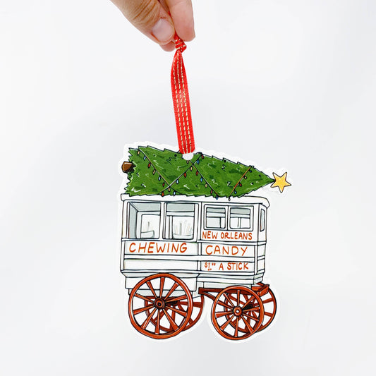 Roman Candy Cart Ornament