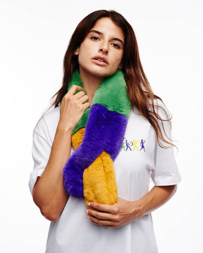 Mardi Gras Fur Scarf 