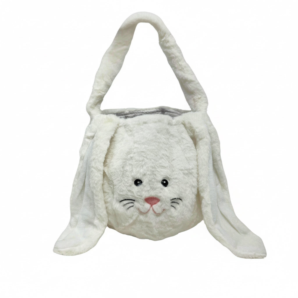 Furry Bunny Easter Egg Basket