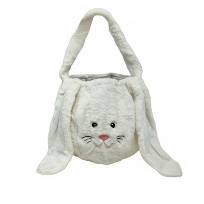Furry Bunny Easter Egg Basket